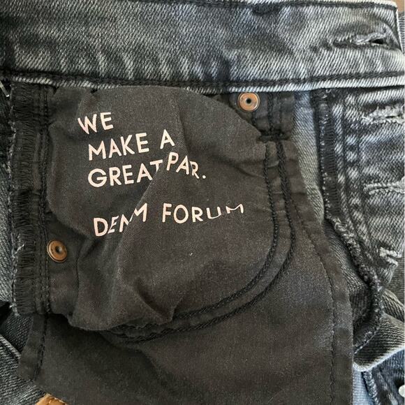 Denim Forum The Arlo High Rise Straight jeans in black - Picture 12 of 12